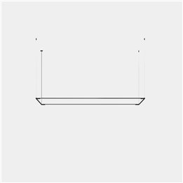 Lámpara Colgante Tubs Modular Pendant Rectangular Horizontal LED 117.5 Blanco cálido - 3000K ON-OFF Negro 3936lm Leds C4 New
