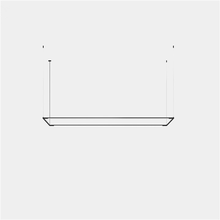 Lámpara Colgante Tubs Modular Pendant Rectangular Horizontal LED 117.5 Blanco cálido - 3000K ON-OFF Negro 3936lm Leds C4 New