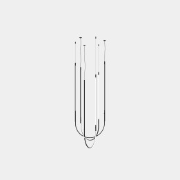 Lámpara Colgante Tubs Modular Pendant Triplex Arch Cross LED 136 Blanco cálido - 3000K DALI Negro 10302lm Leds C4 New