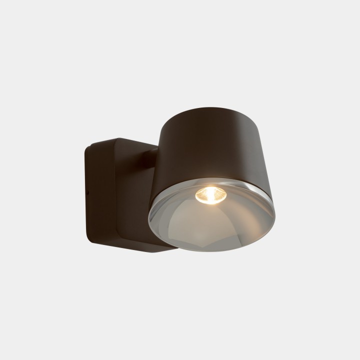Aplique Drone Single LED 8.6 Blanco cálido - 2700K ON-OFF Marrón 350lm Leds C4 