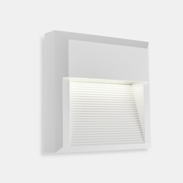 Aplique IP66 Kossel Indirect Square 200mm LED 7 Blanco neutro - 4000K ON-OFF Blanco 295lm Leds C4 