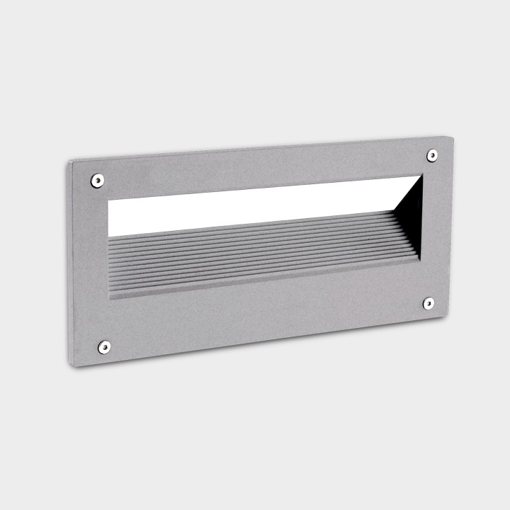 Lámpara Empotrable de pared IP66 MICENAS LED 6.2 SW 2700-3200-4000K ON-OFF Gris urbano 500lm Leds C4 New