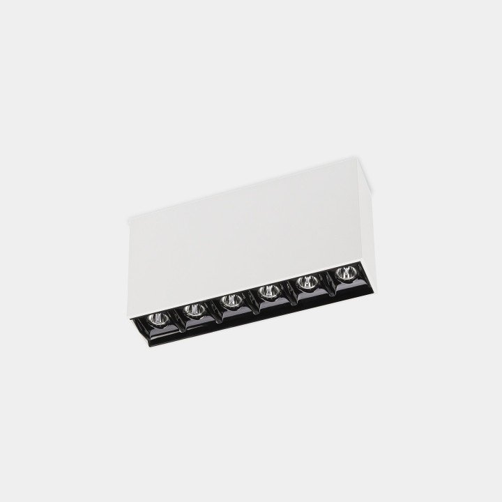 Plafon BENTO SURFACE DALI 16.1 Blanco cálido - 3000K CRI 90 DALI-2 Blanco IP23 1276lm Leds C4 New