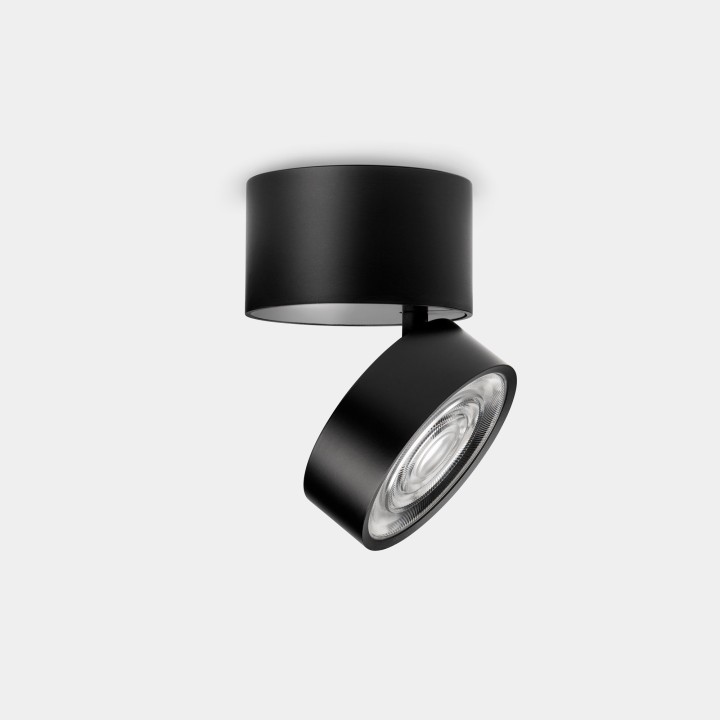 Proyector Kiva Surface Ø75mm 7.8 Blanco cálido - 3000K CRI 90 18.9º PHASE CUT Negro 530lm Leds C4 New