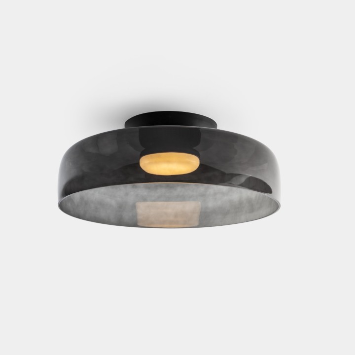 Plafon Levels Ceiling 1 Body Ø420mm LED 28 SW 2700-3000-4000K PHASE CUT Negro 1850lm Leds C4 New