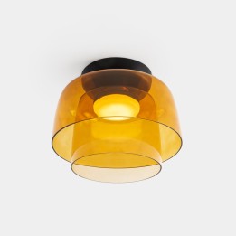 Plafon Levels Ceiling 2 Bodies Ø320mm + Ø220mm LED 28 SW 2700-3000-4000K DALI-2 Negro 1850lm Leds C4 New