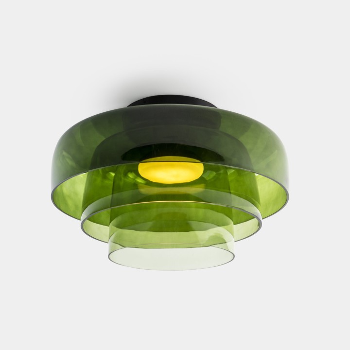Plafon Levels Ceiling 3 Bodies Ø420mm + Ø320mm + Ø220mm LED 28 SW 2700-3000-4000K DALI-2 Negro 1850lm Leds C4 New