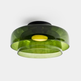 Plafon Levels Ceiling 2 Bodies Ø420mm + Ø320mm LED 28 SW 2700-3000-4000K CASAMBI Negro 1850lm Leds C4 New
