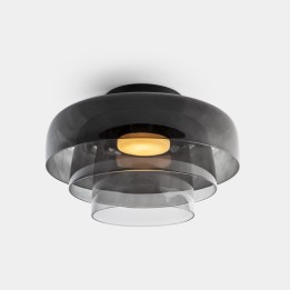 Plafon Levels Ceiling 3 Bodies Ø420mm + Ø320mm + Ø220mm LED 28 SW 2700-3000-4000K CASAMBI Negro 1850lm Leds C4 New