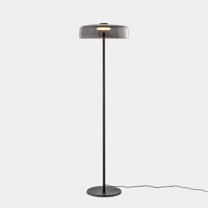 Pie de salon Levels 1 Body Ø420mm LED 17 SW 2700-3000-4000K PUSH Negro 681lm Leds C4 New