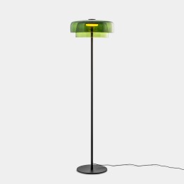 Pie de salon Levels 2 Bodies Ø420mm + Ø320mm LED 17 SW 2700-3000-4000K PUSH Negro 681lm Leds C4 New