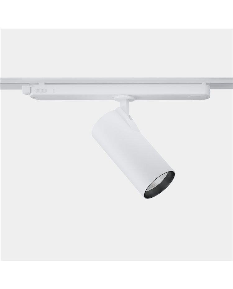 Proyector Strom ø55 23.6 Blanco neutro - 4000K CRI 90 39.1º ON-OFF Blanco texturizado 2315lm Leds C4 