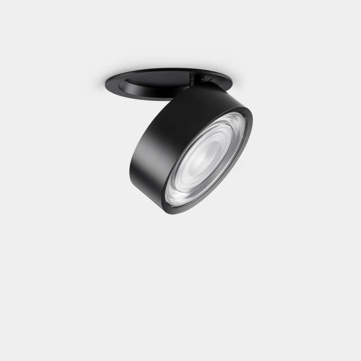 Downlight Kiva Recessed Ø75mm 8.8 Blanco cálido - 2700K CRI 90 18.9º ON-OFF Negro IN IP20 / OUT IP23 458lm Leds C4 New