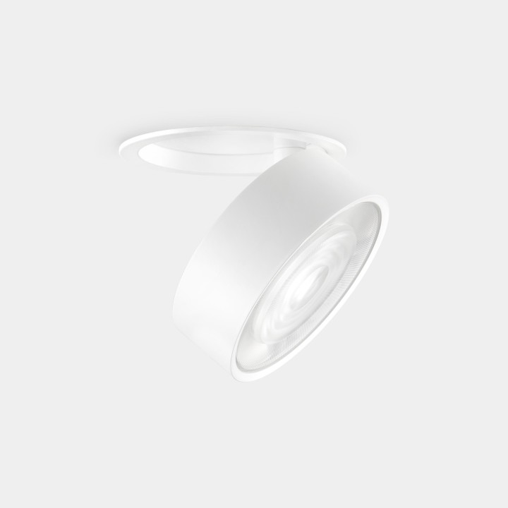 Downlight Kiva Recessed Ø95mm 14 Blanco cálido - 3000K CRI 90 22.7º DALI-2 Níquel satinado IN IP20 / OUT IP23 1320lm Leds C4 New