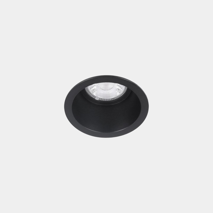 Downlight Lite ø75mm 8.4 Blanco cálido - 2700K CRI 80 32.2º PHASE CUT Negro IN IP20 / OUT IP54 614lm Leds C4 New