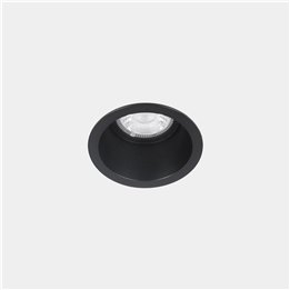 Downlight Lite ø75mm 8.4 Blanco cálido - 3000K CRI 80 32.2º PHASE CUT Negro IN IP20 / OUT IP54 659lm Leds C4 New