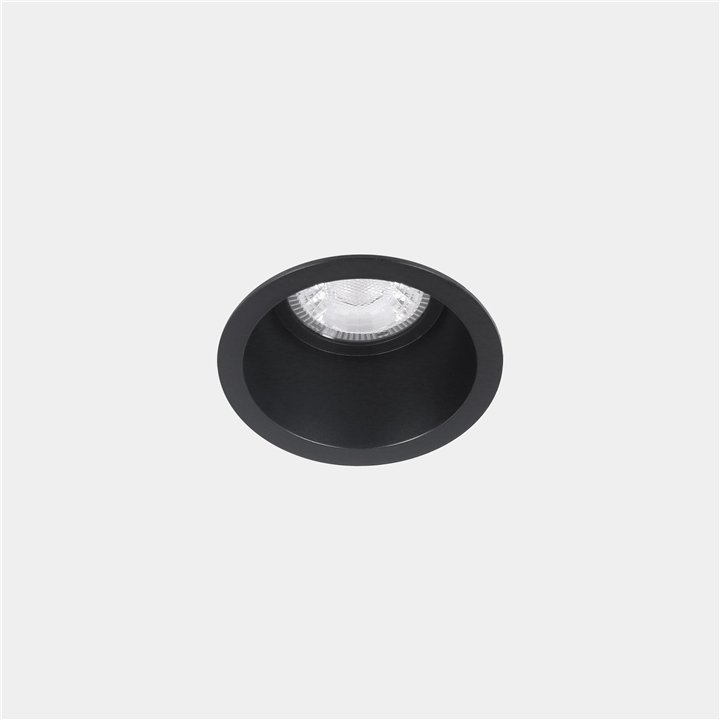 Downlight Lite ø75mm 8.4 Blanco cálido - 3000K CRI 80 32.2º PHASE CUT Negro IN IP20 / OUT IP54 659lm Leds C4 New
