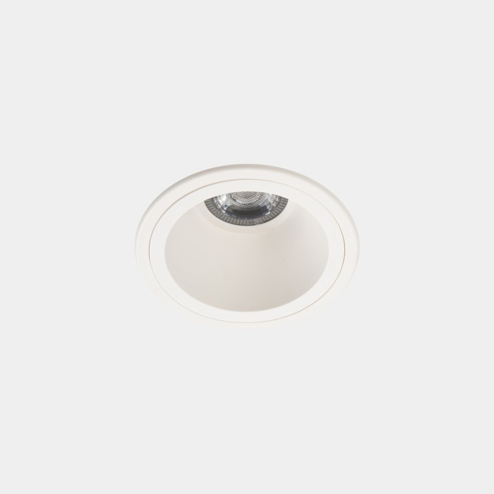Downlight Lite ø75mm 8.4 Blanco neutro - 4000K CRI 80 32.2º PHASE CUT Blanco IN IP20 / OUT IP54 678lm Leds C4 New