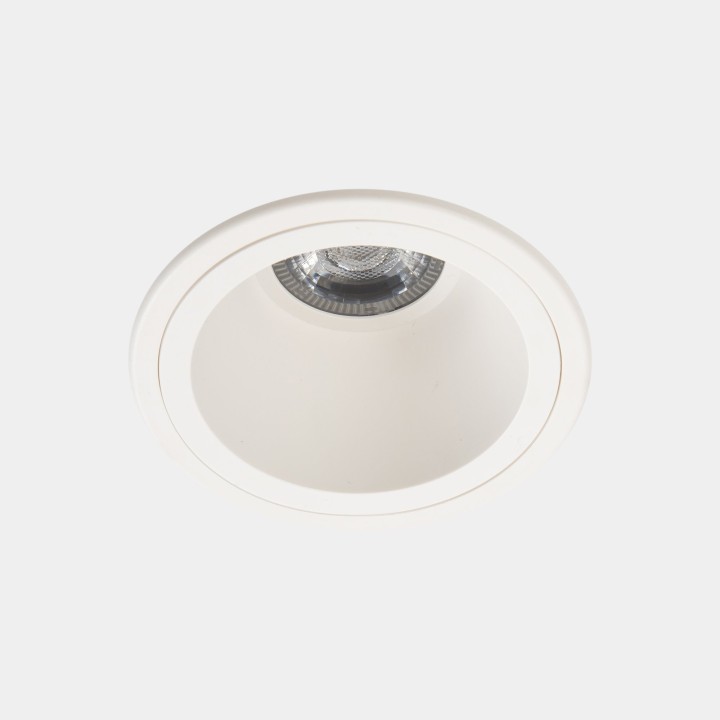 Downlight Lite ø105mm 8.4 Blanco cálido - 3000K CRI 80 30.2º PHASE CUT Blanco IN IP20 / OUT IP54 638lm Leds C4 New