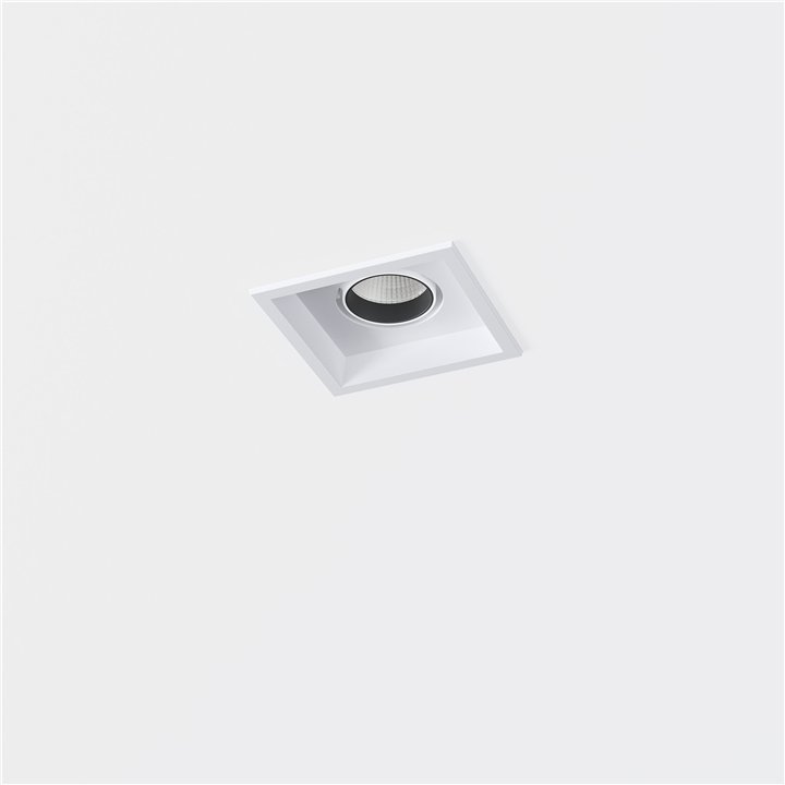 Downlight Totem Simple ø55 25 Blanco cálido - 3000K CRI 90 38.3º ON-OFF Blanco texturizado IN IP20 / OUT IP23 2227lm Leds C4 