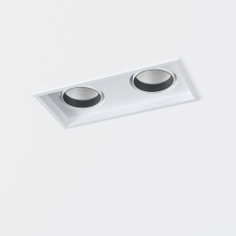 Downlight Totem Double ø80 70 Blanco neutro - 4000K CRI 90 ON-OFF Blanco texturizado IN IP20 / OUT IP23 7204lm Leds C4 New