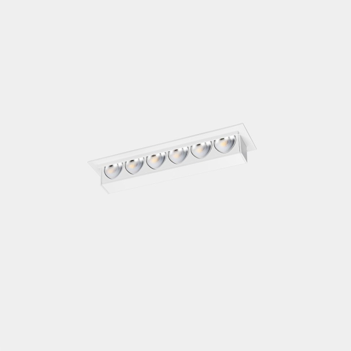 Downlight Bento Wall Washer 6 LEDS 6 Blanco cálido - 3000K CRI 90 Blanco IP20 468lm Leds C4 New