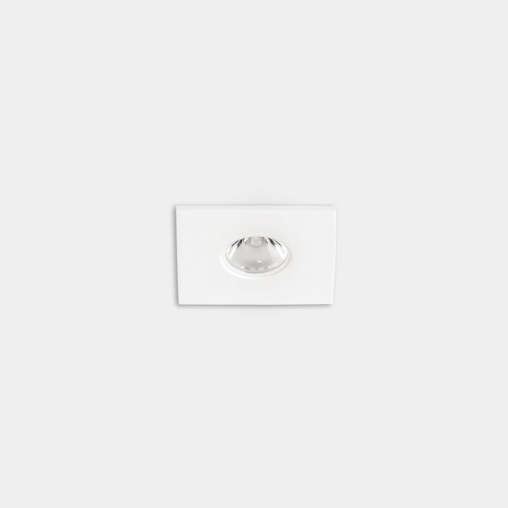 Downlight Play Flat Mini Square Fixed 4.4 Blanco cálido - 3000K CRI 80 46.9º DALI-2 Negro IN IP20 / OUT IP54 318lm Leds C4 New