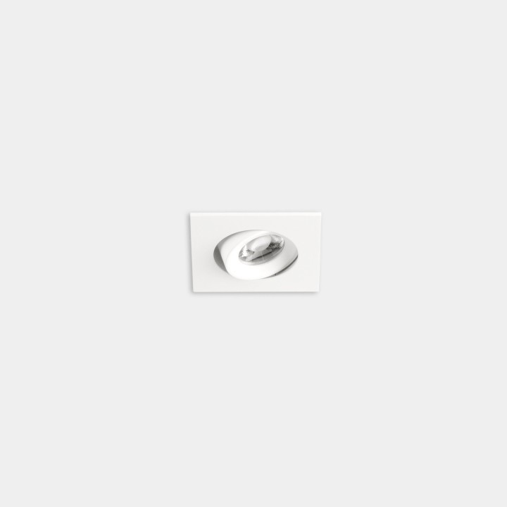 Downlight Play Flat Mini Square Adjustable 4.4 Blanco cálido - 2700K CRI 80 47.6º DALI-2 Blanco IN IP20 / OUT IP23 322lm Leds C4