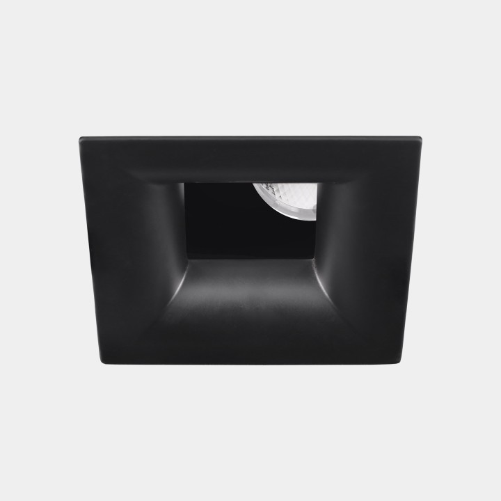 Downlight Play Soft Square Adjustable 10.5 Blanco cálido - 3000K CRI 90 7.2º ON-OFF Negro IN IP20 / OUT IP23 514lm Leds C4 New