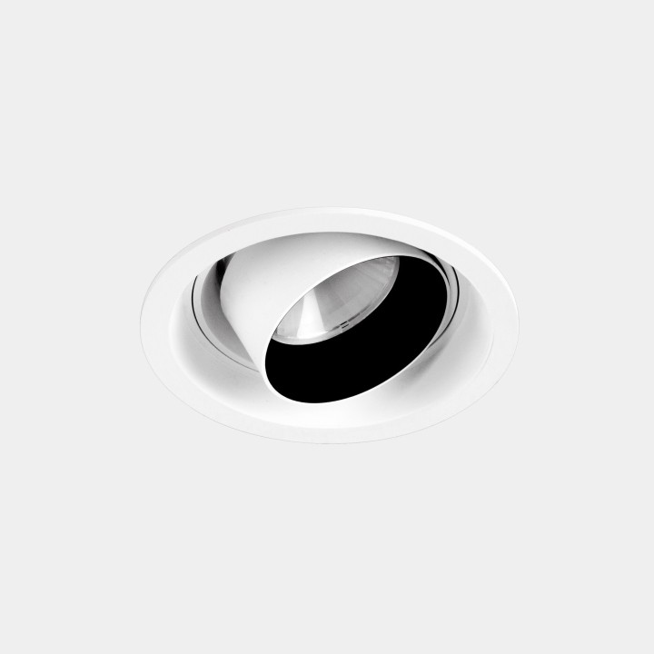 Downlight Play Snoot Round Adjustable 10.5 Blanco cálido - 2700K CRI 90 7.5º DALI-2/PUSH Blanco IN IP20 / OUT IP23 485lm Leds C4