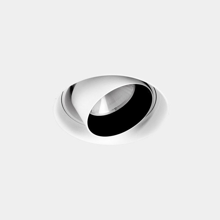 Downlight Play Snoot Round Adjustable Trimless 10.5 Blanco cálido - 3000K CRI 90 7.5º ON-OFF Blanco IN IP20 / OUT IP23 521lm Led