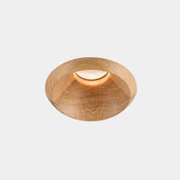 Downlight Play Raw Oak 10.5 Blanco cálido - 3000K CRI 90 7.3º ON-OFF Madera roble IN IP20 / OUT IP54 529lm Leds C4 New
