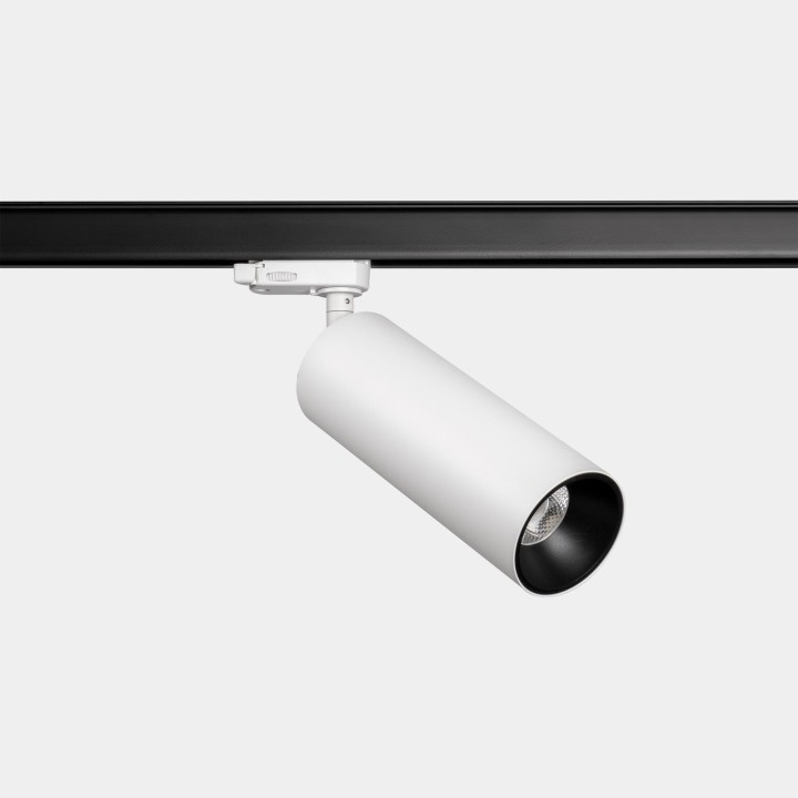 Proyector Play Deco Track 3-Phase 14.4 Blanco cálido - 3000K CRI 90 44.5º DALI Negro/Blanco 1256lm Leds C4 New