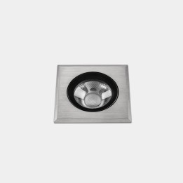 Lámpara Empotrable de suelo IP66-IP67 Max Medium Square LED 7.9 Blanco cálido - 2700K Acero inoxidable AISI 316 423lm Leds C4 Ne
