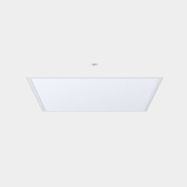 Downlight Ecofit Plus 60 x 60 Emergency 34.7 Blanco cálido - 3000K CRI 80 98.1º DALI-2 Blanco IP40 3697lm Leds C4 