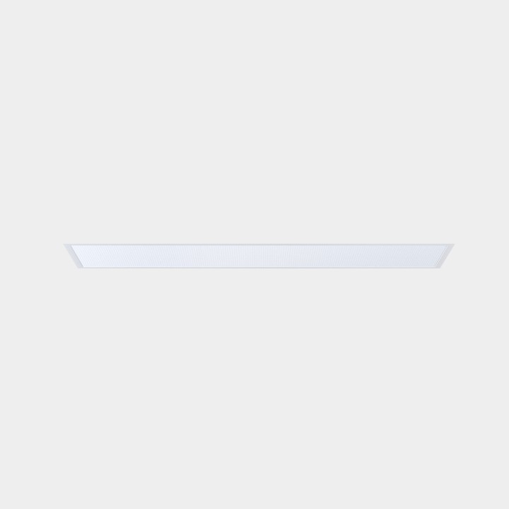 Downlight Ecofit Plus 119,5 x 29,5 31.2 Blanco cálido - 3000K CRI 80 98.3º Blanco IP40 3697lm Leds C4 