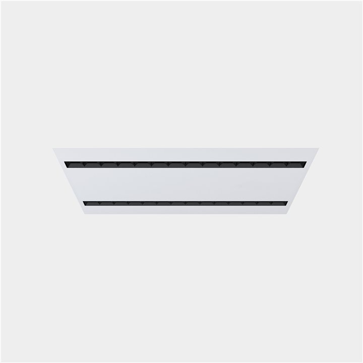Downlight Ecofit Opticell 62 x 62 32.3 Blanco cálido - 3000K CRI 90 73.8º DALI-2 Blanco IP40 3962lm Leds C4 New