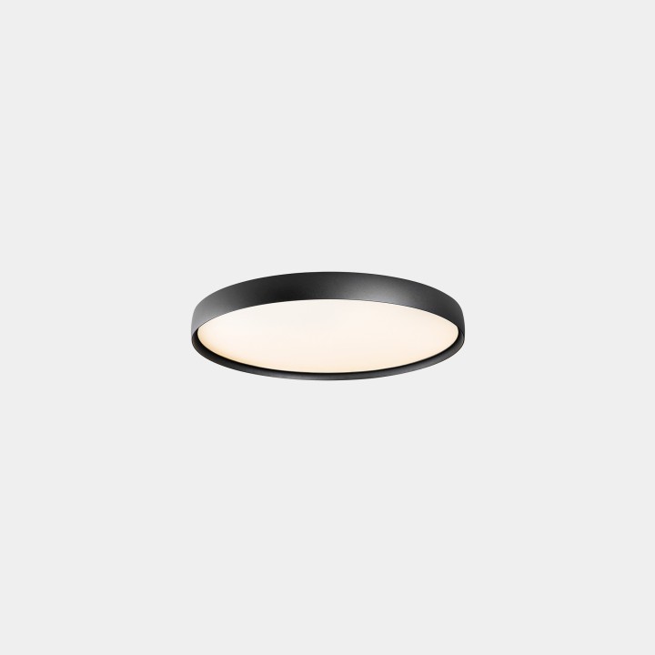 Plafon Luno Slim Surface Medium 37.8 3000K CRI 90 ON-OFF / DALI-2 Negro IP20 3956lm Leds C4 New