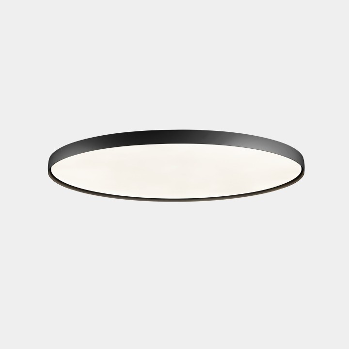 Plafon Luno Slim Surface Extra Large 108.2 3000K CRI 90 ON-OFF / DALI-2 Negro IP20 9863lm Leds C4 New