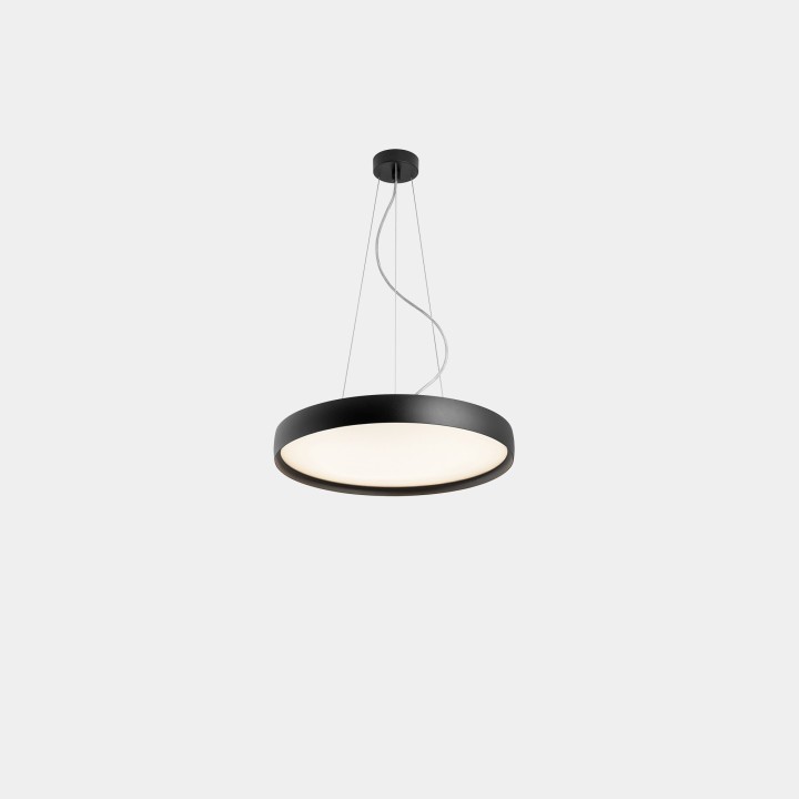 Lámpara Colgante Luno Slim Pendant Small 27.8 4000K CRI 90 ON-OFF / DALI-2 Negro IP20 3158lm Leds C4 New