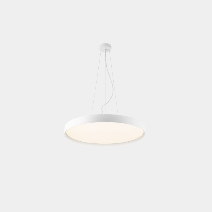 Lámpara Colgante Luno Slim Pendant Medium 37.8 3000K CRI 90 ON-OFF / DALI-2 Blanco IP20 3956lm Leds C4 New