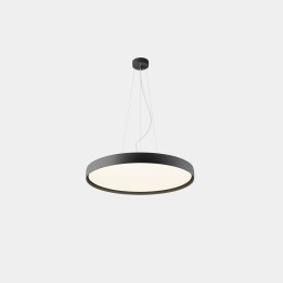 Lámpara Colgante Luno Slim Pendant Medium 37.8 4000K CRI 90 ON-OFF / DALI-2 Negro IP20 4114lm Leds C4 New