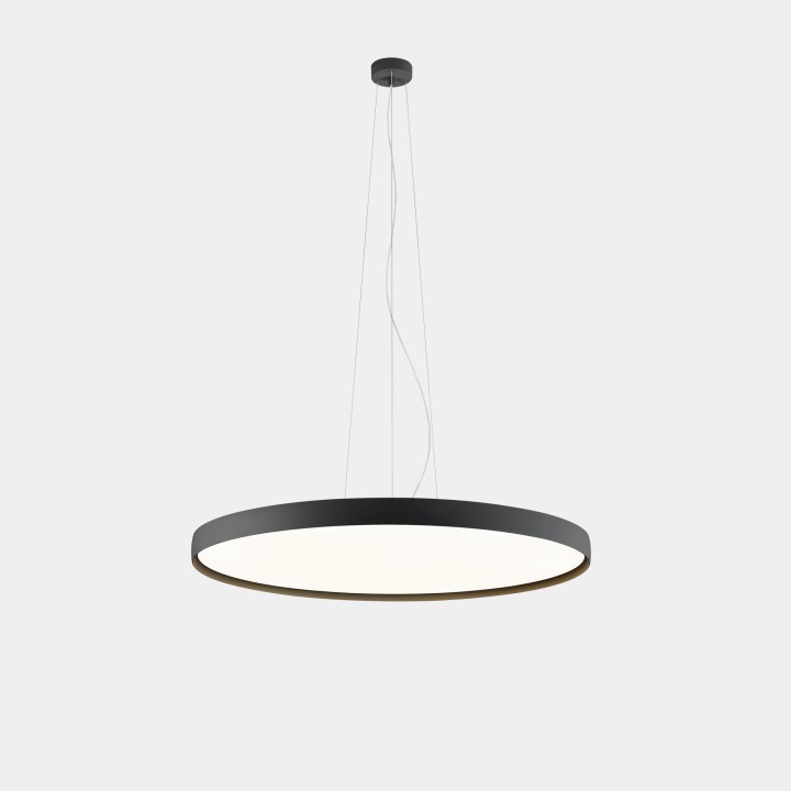 Lámpara Colgante Luno Slim Pendant Large 71.3 4000K CRI 90 ON-OFF / DALI-2 Blanco IP20 7194lm Leds C4 New