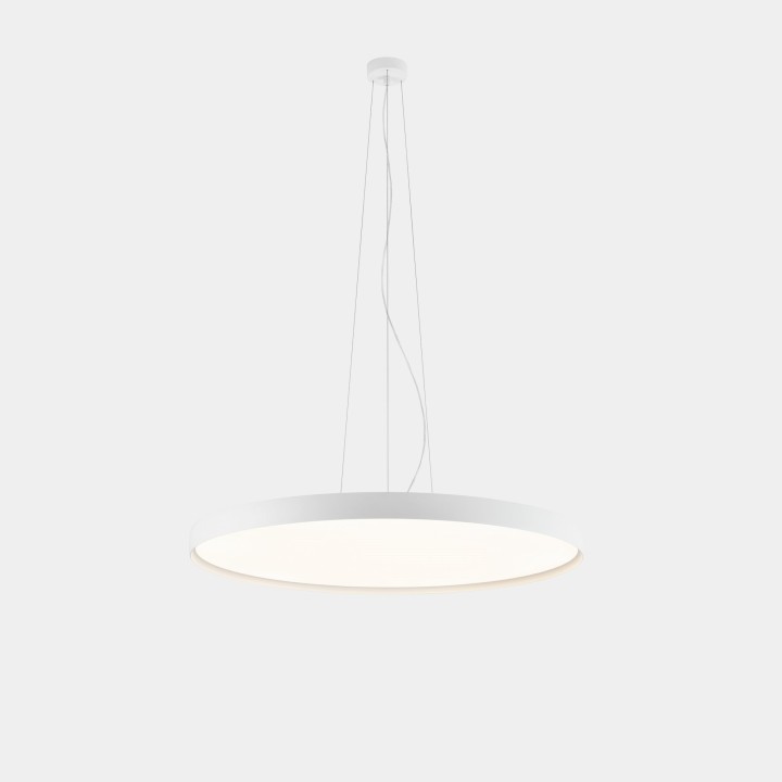Lámpara Colgante Luno Slim Pendant Large 71.3 4000K CRI 90 ON-OFF / DALI-2 Negro IP20 7194lm Leds C4 New
