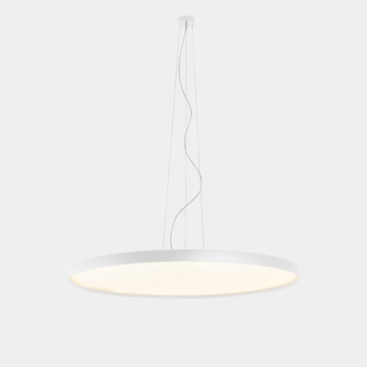 Lámpara Colgante Luno Slim Pendant Extra Large 108.2 3000K CRI 90 ON-OFF / DALI-2 Blanco IP20 9863lm Leds C4 New