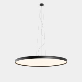 Lámpara Colgante Luno Slim Pendant Extra Large 108.2 4000K CRI 90 ON-OFF / DALI-2 Negro IP20 10257lm Leds C4 New