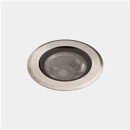 Lámpara Empotrable de suelo IP66-IP67 Max Big Round Trim LED 13.8 Blanco cálido - 2700K Acero inoxidable AISI 316 1120lm Leds C4