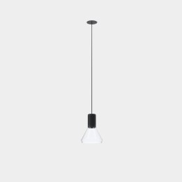 Lámpara Colgante Iris Trim Cone 50º 12.5 Blanco cálido - 2700K CRI 90 ON-OFF Blanco/Oro/Blanco IP23 1284lm Leds C4 New