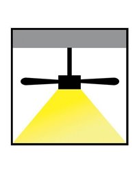 Ventilador de Techo con luz VINTAGE Madera