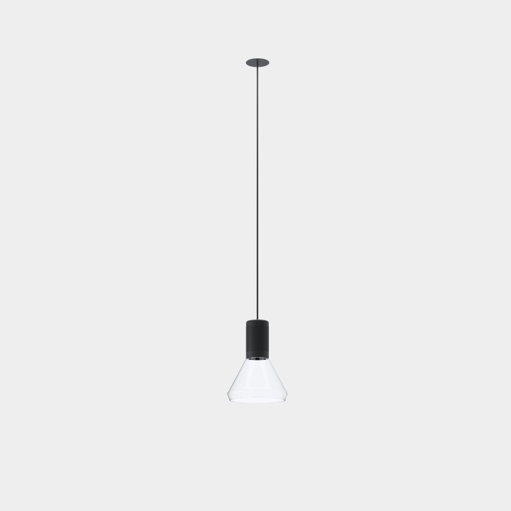 Lámpara Colgante Iris Trimless Cone 35º 12.5 Blanco cálido - 3000K CRI 90 DALI-2 Blanco/Gris/Transparente IP20 1332lm Leds C4 Ne